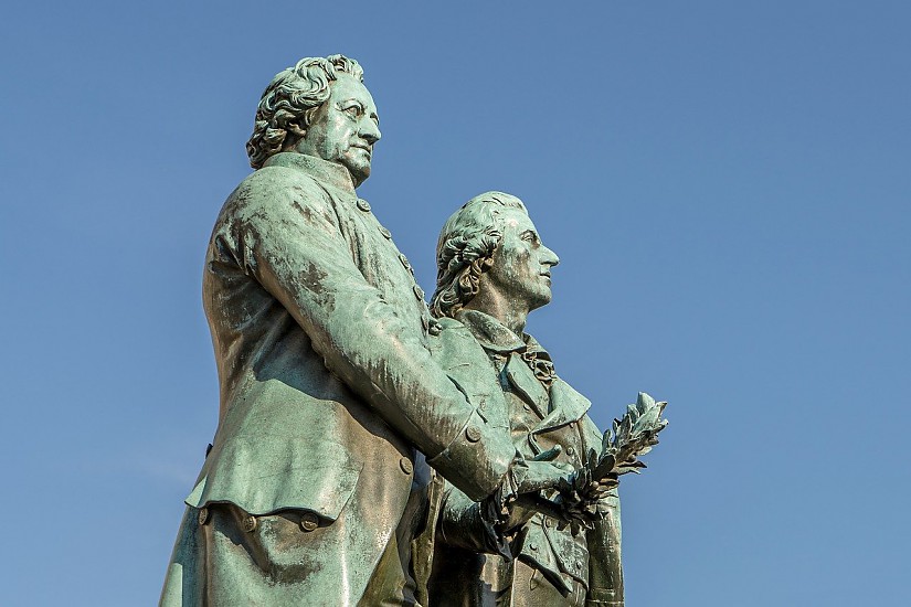 Goethe-Schiller-Denkmal Weimar, Quelle: Pixabay