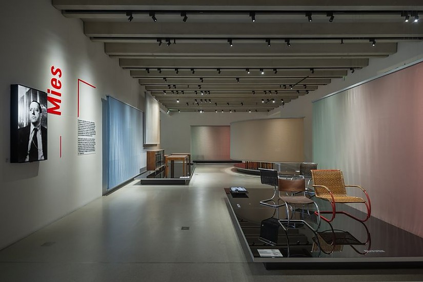Der Ausstellungsraum des Architekten Mies van der Rohe im 3.OG des Bauhaus Museums Weimar. Foto: Claus Bach