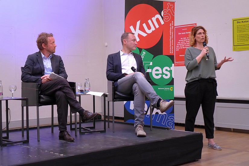 Pressekonferenz des Kunstfests Weimar 2018, Foto: Claus Bach