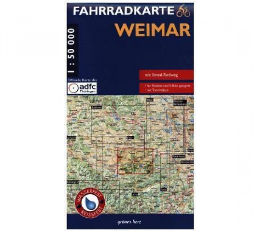 Kartencover: Weimar Fahrradkarte