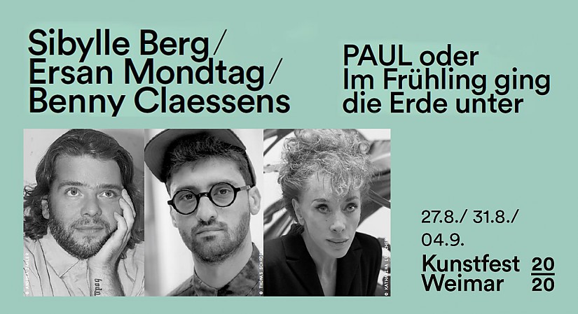 Veranstaltungsflyer: »PAUL oder Im Frühling ging die Erde unter«