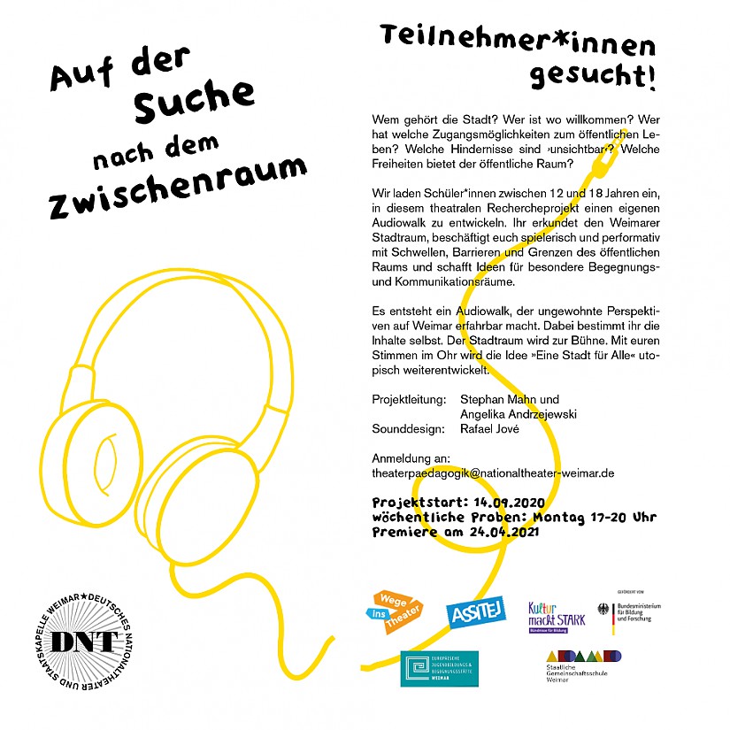 DNT-Flyer: Auf der Suche nach dem Zwischenraum