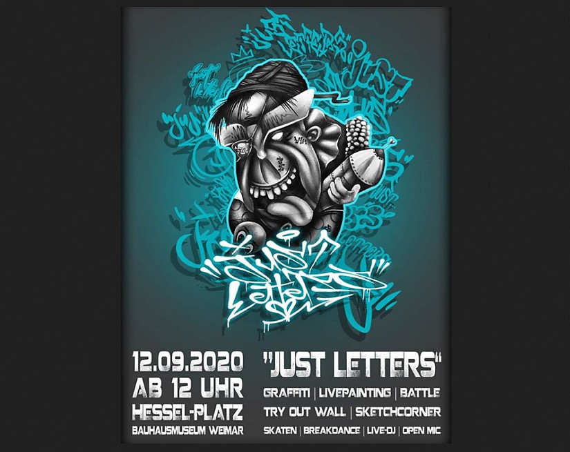Flyer: »Just Letters« Grafitti-Festival 