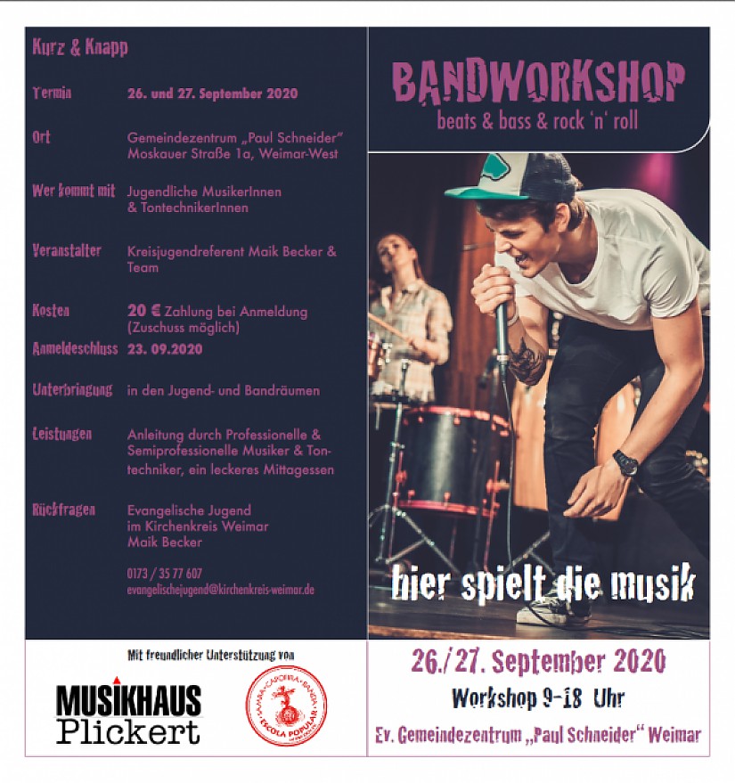 Bandworkshop  - Flyer
