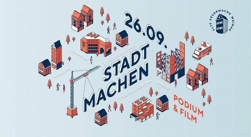 Flyer: Podiumsgespräch »Stadt machen«, Quelle: Alte Feuerwache e.V. Flyer: Podiumsgespräch »Stadt machen«, Quelle: Alte Feuerwache e.V.