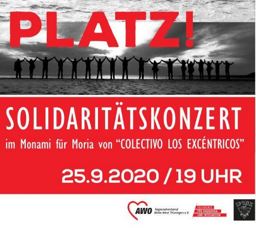 Solidaritätskonzert für Moria - Flyer