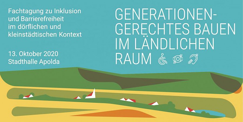 Fachtagung zu Inklusion und Barrierefreiheit im dörflichen und kleinstädtischen Kontext - Flyer