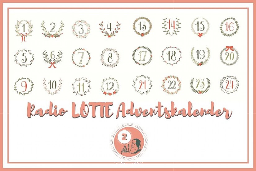 Radio LOTTE Adventskalender - 2. Türchen, Quelle: Pixabay Radio LOTTE Adventskalender - 2. Türchen, Quelle: Pixabay