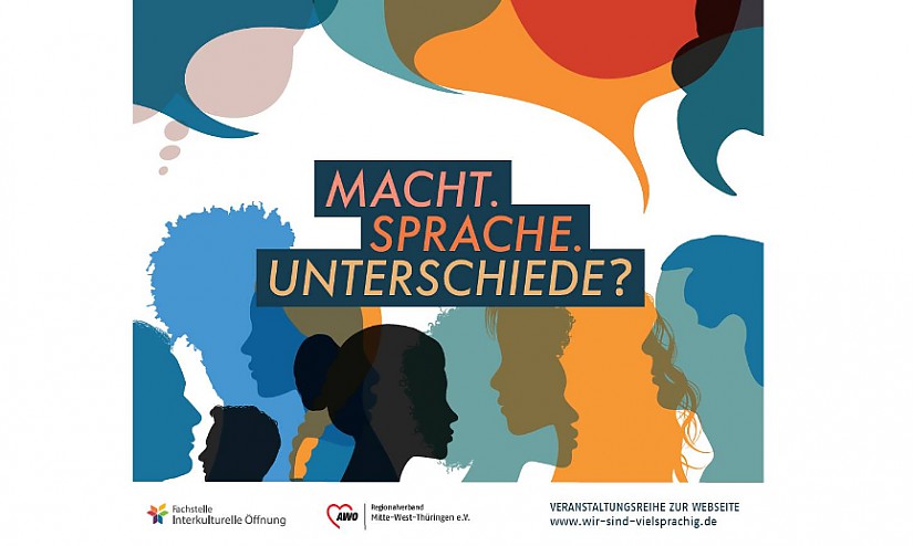 Veranstaltungsflyer:  »Macht. Sprache. Unterschiede« Veranstaltungsflyer: »Macht. Sprache. Unterschiede«