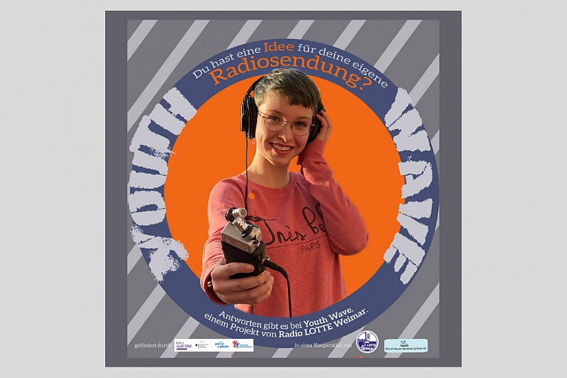 Flyer: Radioprojekt »Youth Wave«  Flyer: Radioprojekt »Youth Wave«