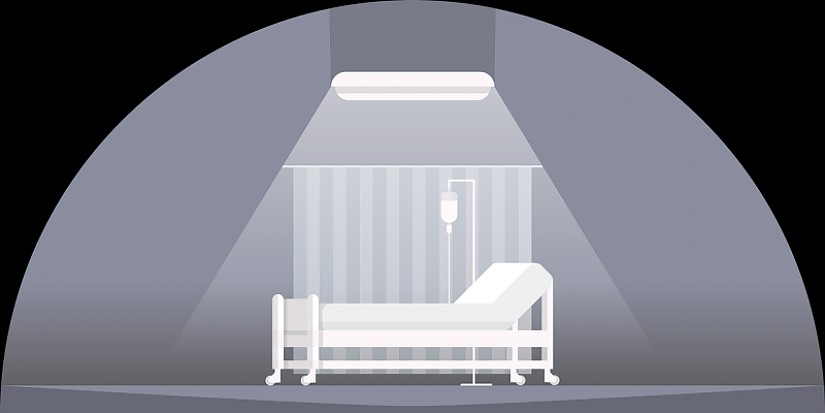 Krankenhausbett (Symbolbild; Pixabay.com) Krankenhausbett (Symbolbild; Pixabay.com)