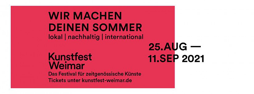 Flyer: Kunstfest Weimar 2021