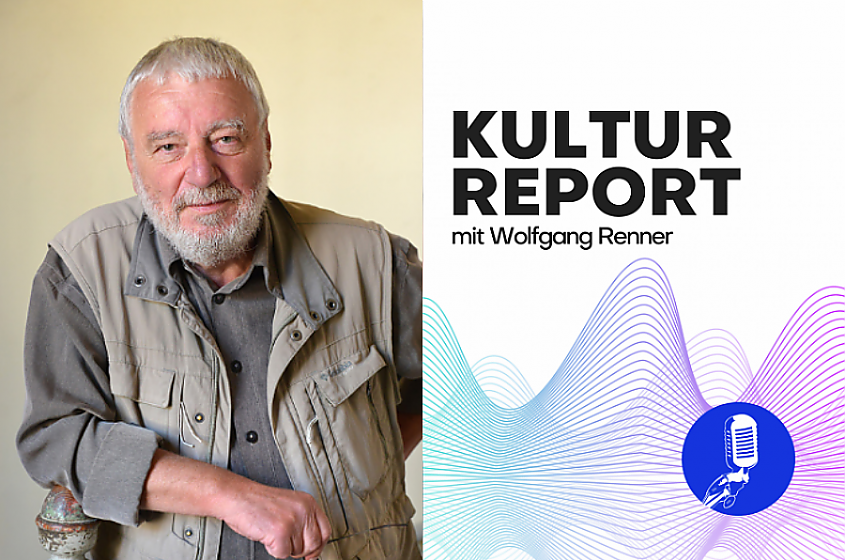 Kulturreport mit Wolfgang Renner / Foto: Claus Bach, Grafik: Radio LOTTE