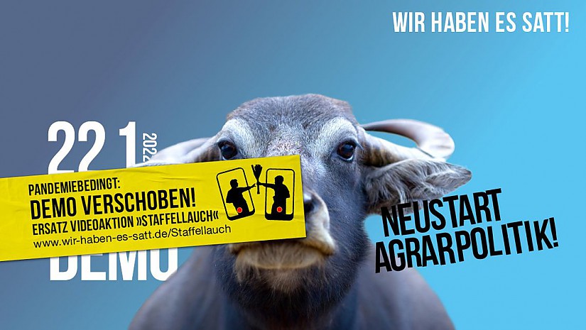 Banner: Wir habes es satt! Banner: Wir habes es satt!