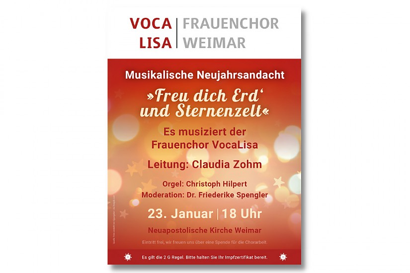 Plakat: »VocaLisa Weimar« Plakat: »VocaLisa Weimar«