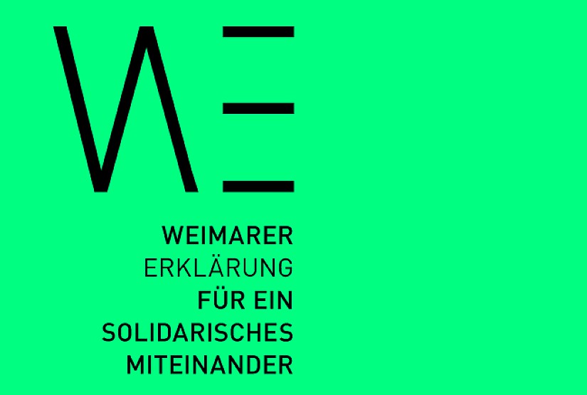 Banner: Weimarer Erklärung für ein solidarisches Miteinander  Banner: Weimarer Erklärung für ein solidarisches Miteinander