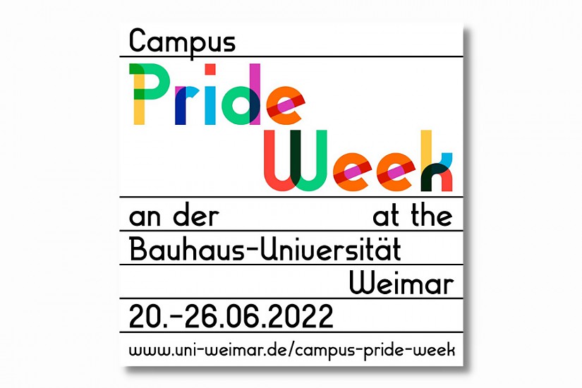 Flyer: Campus Pride Week, Quelle: Bauhaus-Universität Weimar