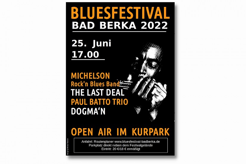 Flyer: Bluesfestival Bad Berka 2022 Flyer: Bluesfestival Bad Berka 2022