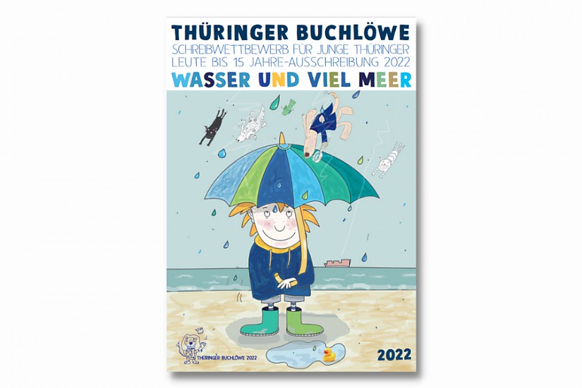 Flyer: Schreibwettbewerb »Weimarer Buchlöwe« 2022