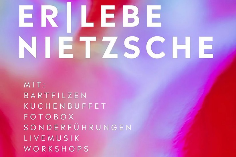 Flyer: »er|lebe Nietzsche« - Gartenparty im Nietzsche-Archiv Flyer: »er|lebe Nietzsche« - Gartenparty im Nietzsche-Archiv