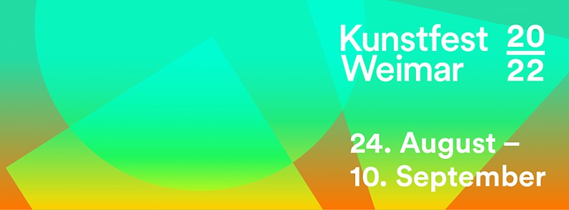 Banner: Kunstfest Weimar 2022