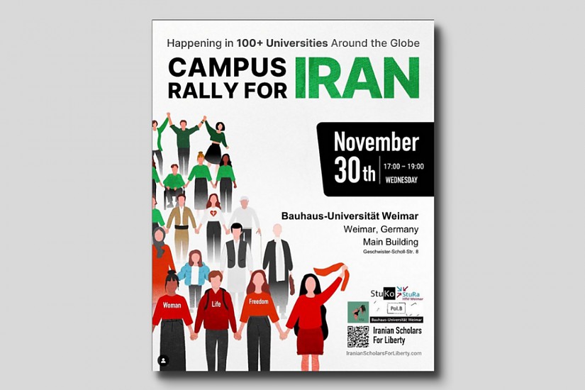Flyer: Solidaritätsbekundung mit den Menschen im Iran 
