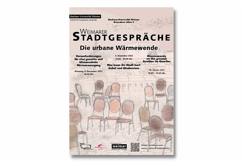 Plakat: Weimarer Stadtgespräche