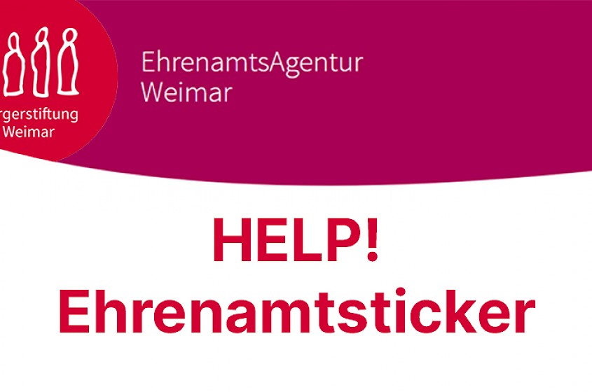 Banner: HELP!-Ehrenamtsticker