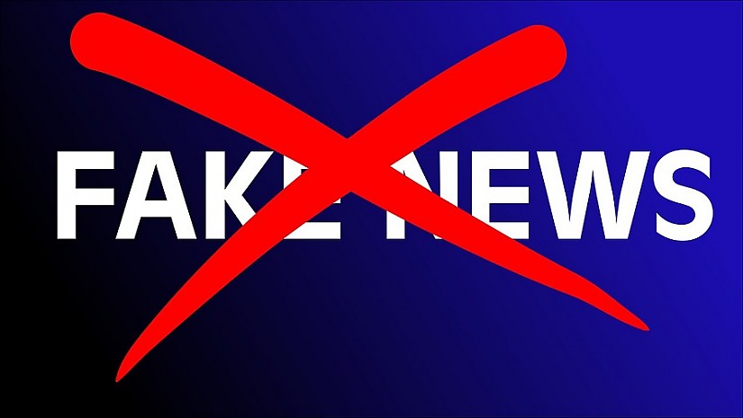Grafik: Schriftzug "Fake News" durchgestrichen (Symbolbild; Pixabay.com)