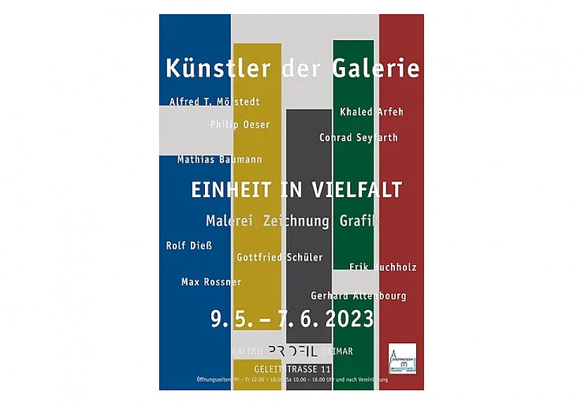 Ausstellungsflyer: EINHEIT IN VIELFALT: Gottfried Schüler im Kontext