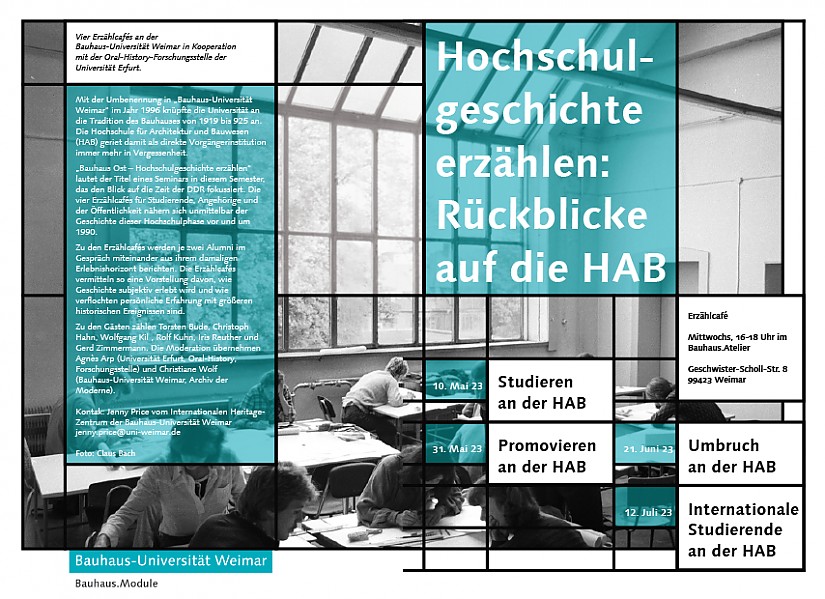 Veranstaltungs-Flyer: »Erzählcafé«  