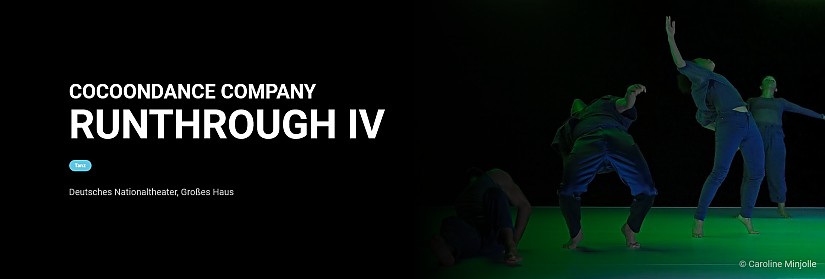 Flyer: Kunstfest Weimar 2023 | Performance »RUNTHROUGH IV«