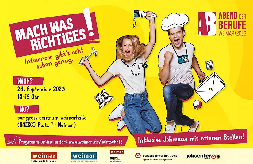 Flyer: Ausbildungs- und Jobmesse | 18. Abend der Berufe