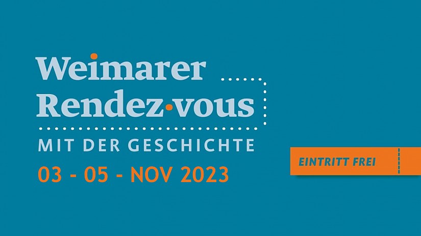 Flyer: »Weimarer Rendez-vous mit der Geschichte« 2023