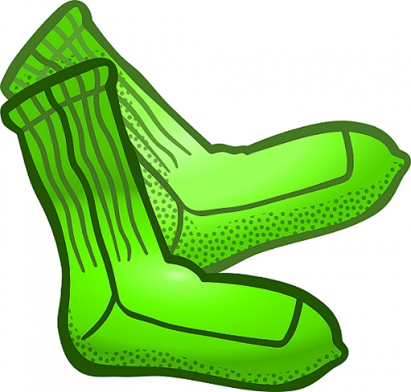 Grüne Socken (Symbolbild; Pixabay.com)