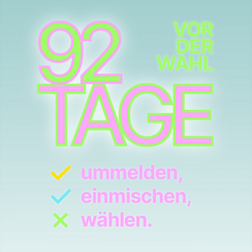 Kampagnen-Flyer »92 Tage« Kampagnen-Flyer »92 Tage«