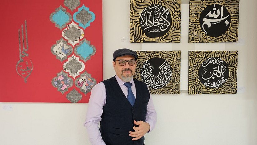 Arabische Kalligraphie - Mohamed Khair Khanom, Foto: vanRAW