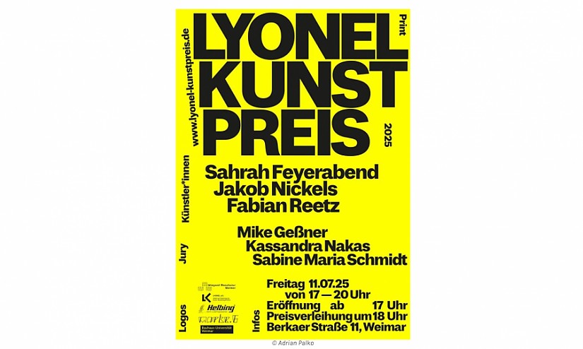 Flyer: 6. Lyonel-Kunstpreises