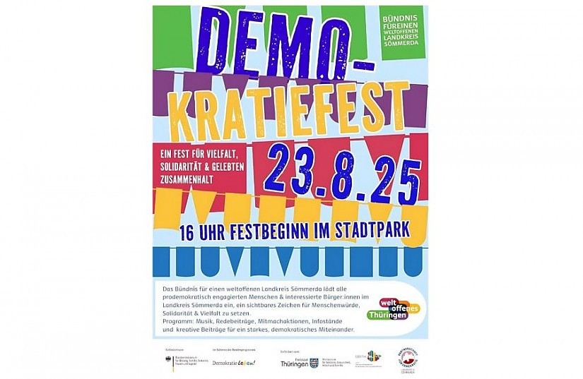 Flyer: Demokratiefest Sömmerda Flyer: Demokratiefest Sömmerda