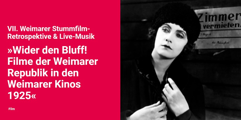 Flyer: Weimarer Stummfilm-Retrospektive 2025