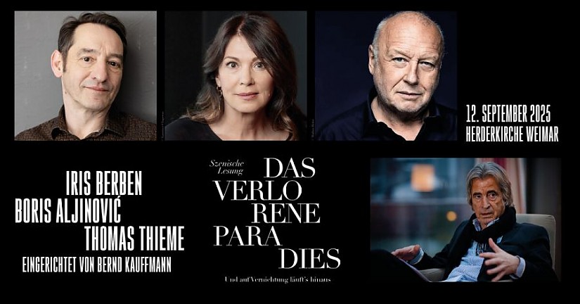 Das verlorene Paradies, Bild: Oliver Look (Boris Aljinović), Laurence Chaperon (Iris Berben), Mathias Bothor (Thomas Thieme), Nele Martensen (Bernd Kauffmann), ACC Galerie Das verlorene Paradies, Bild: Oliver Look (Boris Aljinović), Laurence Chaperon (Iris Berben), Mathias Bothor (Thomas Thieme), Nele Martensen (Bernd Kauffmann), ACC Galerie