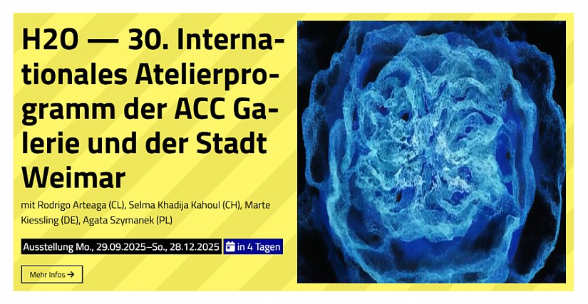 Banner: H2O — 30. Internationales Atelierprogramm