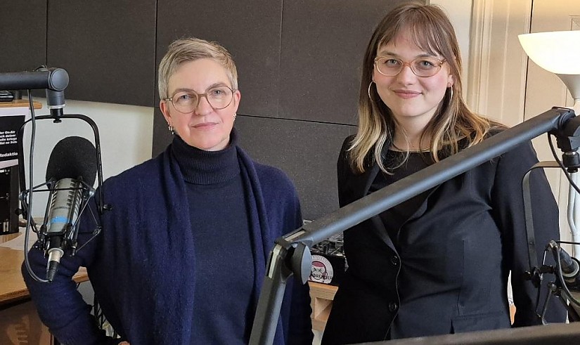 Claudia Quasthoff und Paula Sawatzki im LOTTE Studio, Foto: Lukas Bopp