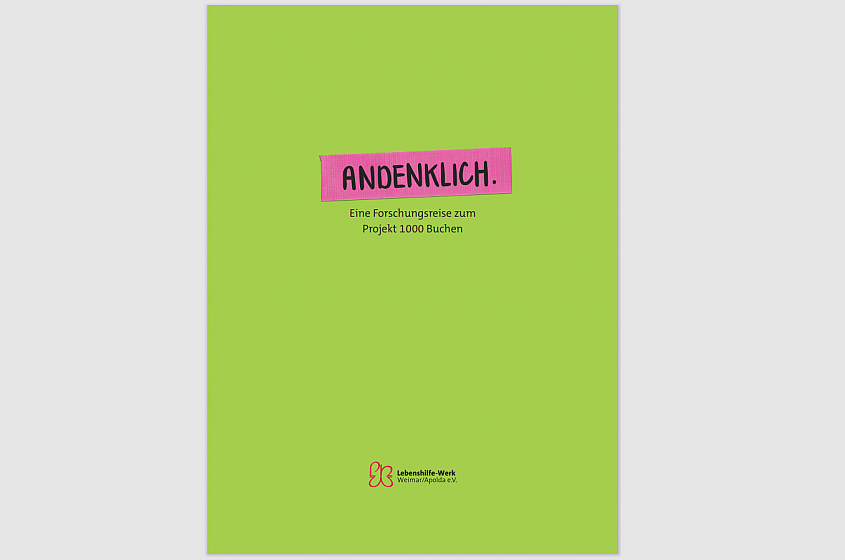 Buch-Cover »Andenklich«, Lebenshilfe-Werk WeimarApolda e.V.