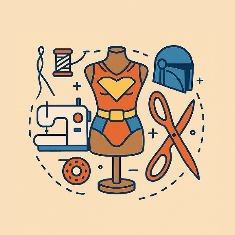 Symbolbild: Cosplay-Maßschneiderei, Quelle: Copilot