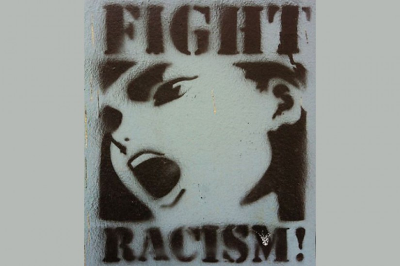 Graffiti "Fight Racism" (Quelle: Pixabay.de, CC0) Graffiti "Fight Racism" (Quelle: Pixabay.de, CC0)