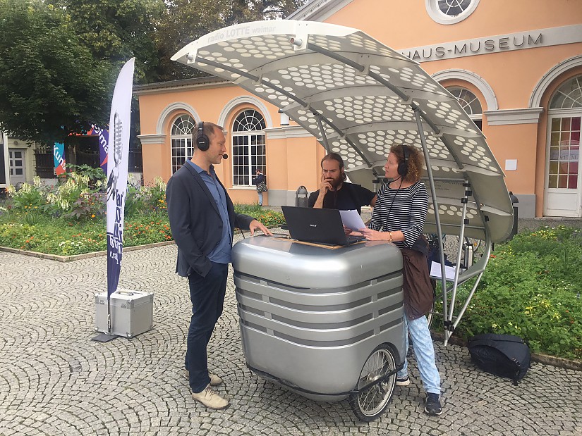 Interview mit Kunstfestleiter Christian Holtzhauer, Foto: Radio LOTTE Interview mit Kunstfestleiter Christian Holtzhauer, Foto: Radio LOTTE
