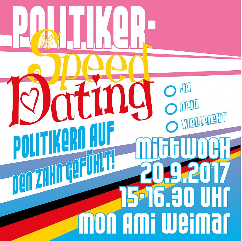 Politiker-Speeddating (Flyer)