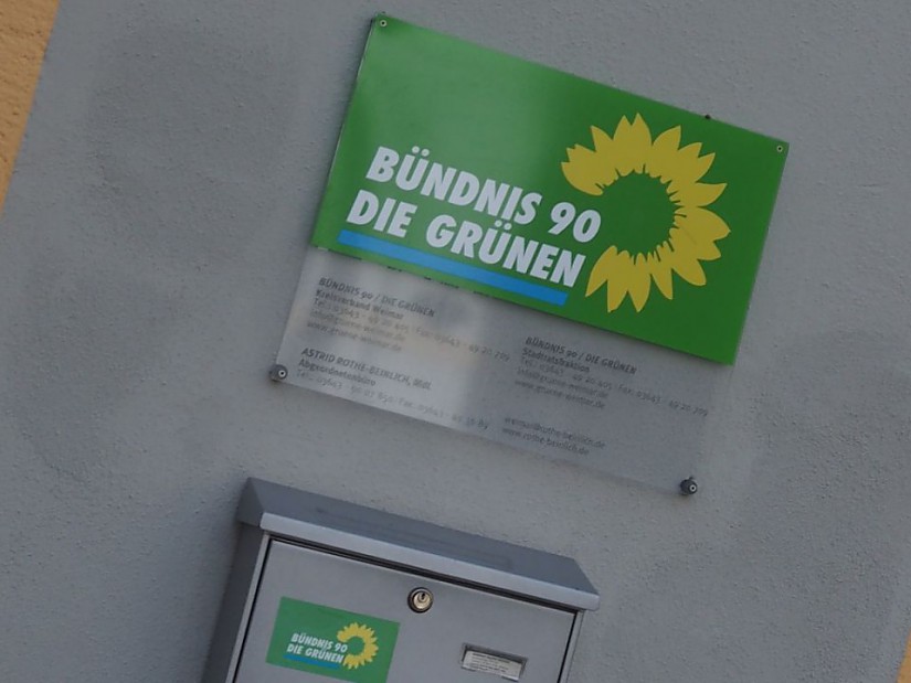 Bündnis90/Die Grünen, Parteibüro Weimar, Foto: Radio Lotte