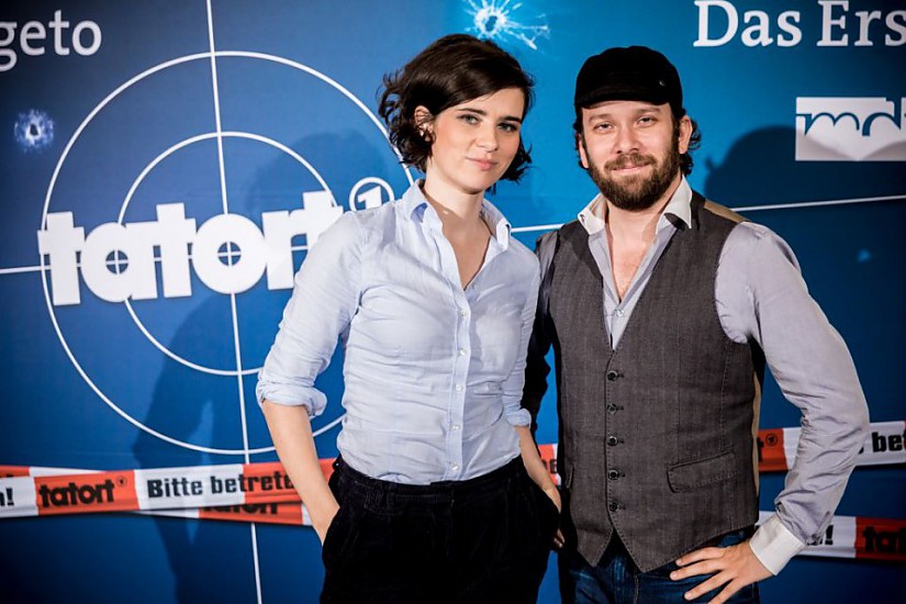 Schauspieler des Weimar Tatorts: Nora Tschirner alias "Kira Dorn" und Christian Ulmen alias "Lessing", Foto: Andreas Lander